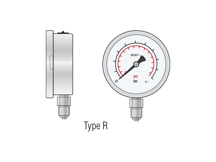 Pressure gauge_Glyzerine filled
